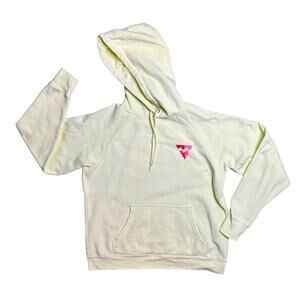 BILLABONG Pale Neon Yellow Long Sleeve Hoodie Sweatshirt Women’s Size Medium